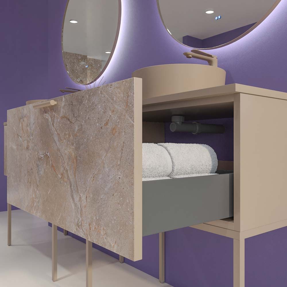 Varobath mueble de baño GRATE onix moka 6