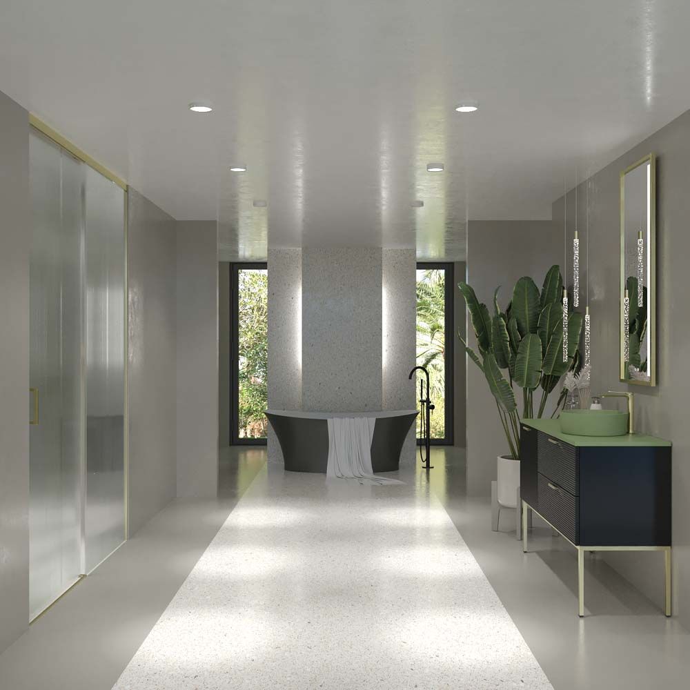 Mueble de baño ELEN con patas 1 cajón - 1 balda inferior ROBLE CLARO / BLANCO