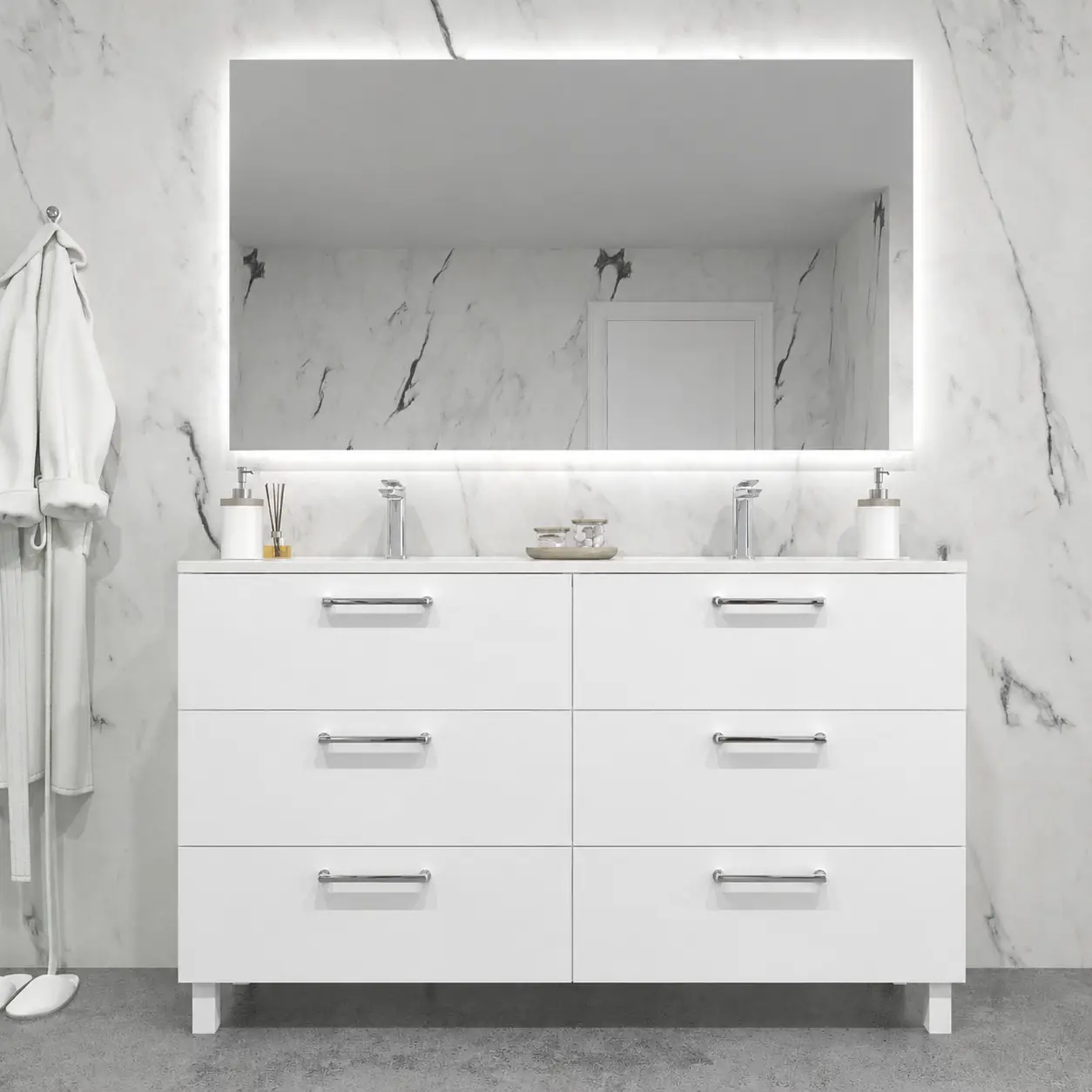 Varobath nexo mueble blanco vista frontal.webp