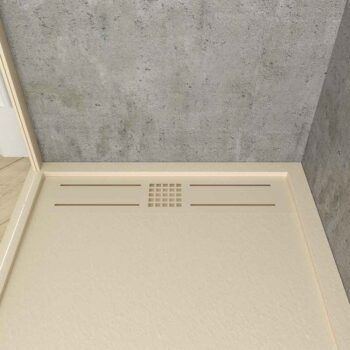Varobath plato de ducha URBAN CROME crema 2