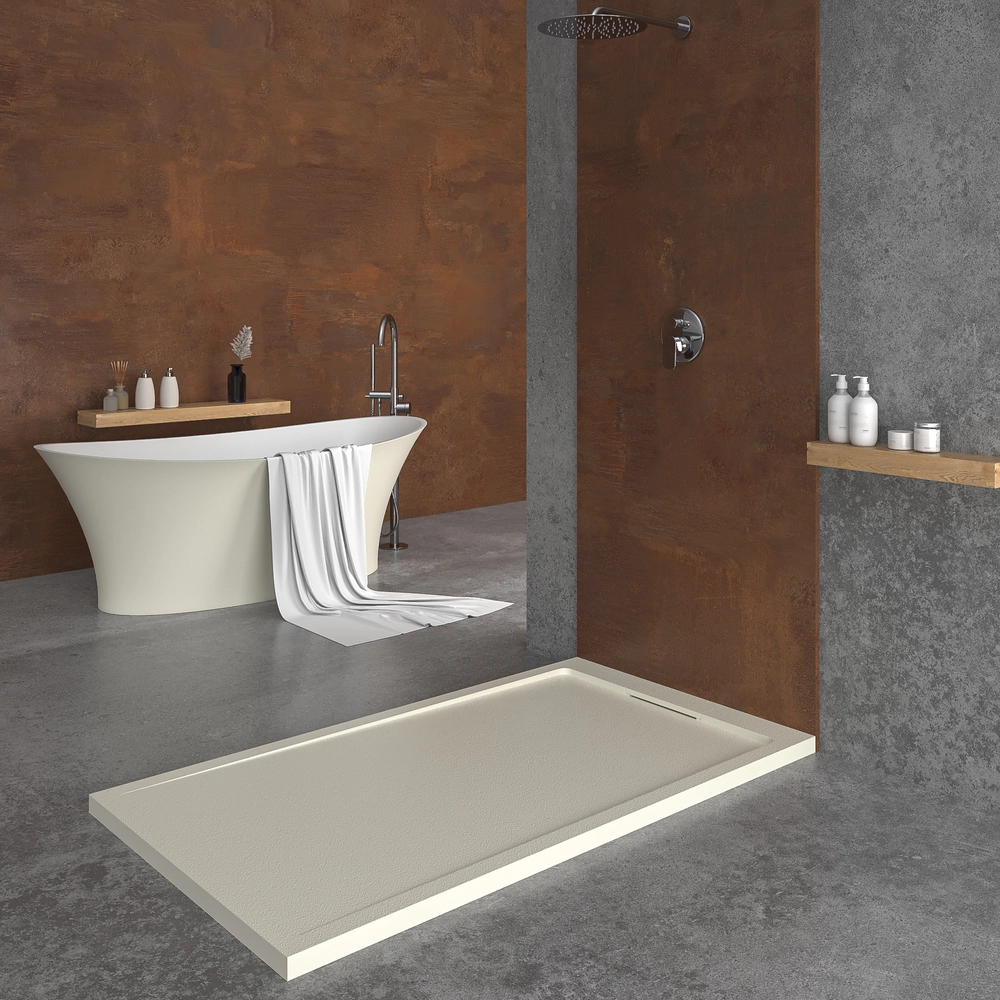 Varobath plato ducha style blanco crema ral 9001 1.webp