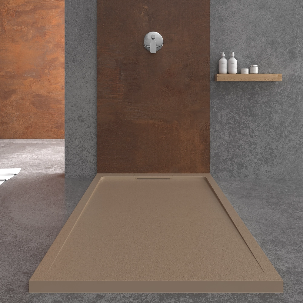 Varobath plato ducha style moka ral 1019 1.webp
