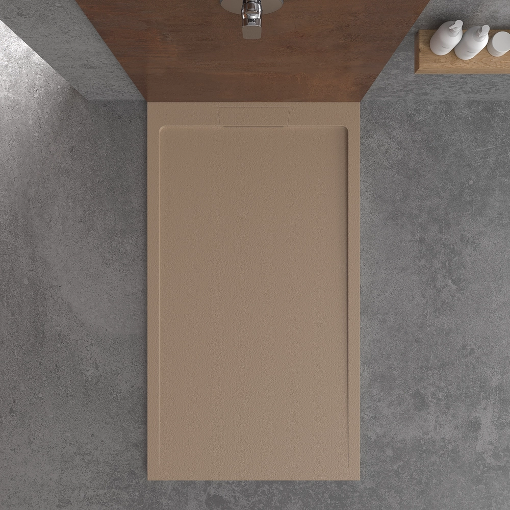 Varobath plato ducha style moka ral 1019 2.webp