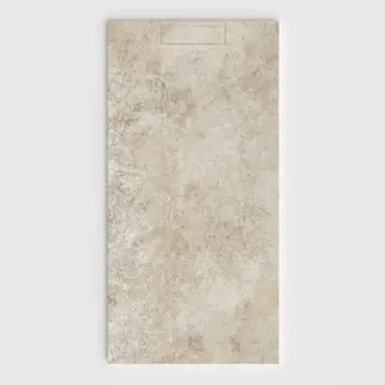 Plato de ducha 3D Plaster efecto cemento DURTON - vista frontal