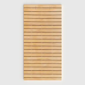 Plato de ducha 3D Plaster efecto madera Aroven - vista frontal