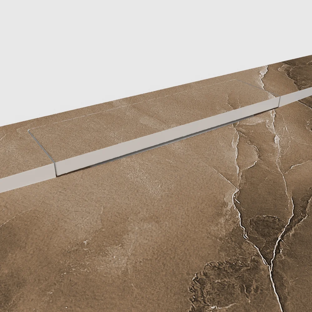 Plato de ducha 3D Plaster efecto mármol ALBARINOIR - vista detalle de textura