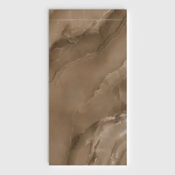 Plato de ducha 3D Plaster efecto mármol ALBARINOIR - vista frontal