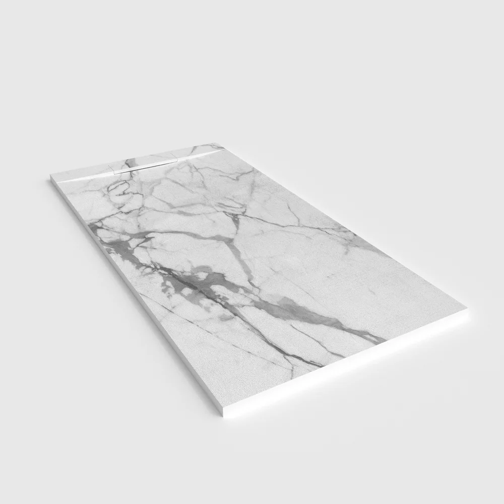 Plato de ducha 3D Plaster efecto mármol CIVILARIA - vista en perspectiva