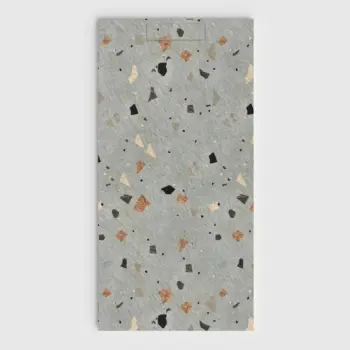 Plato de ducha 3D Plaster efecto terrazo TERRALVIVA - vista frontal