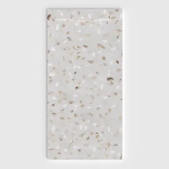 Plato de ducha 3D Plaster efecto terrazo VITRALUXO - vista frontal