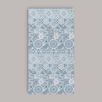  Plato de ducha resina textura pizarra. Efecto en Hidráulico Star Blue - antideslizante STONE 3D moderno